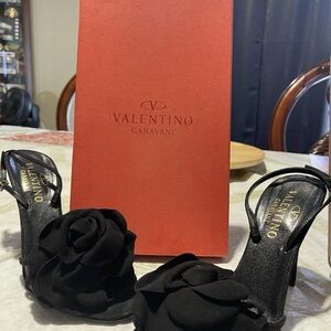 Valentino Garavani Black Heeled Sandals